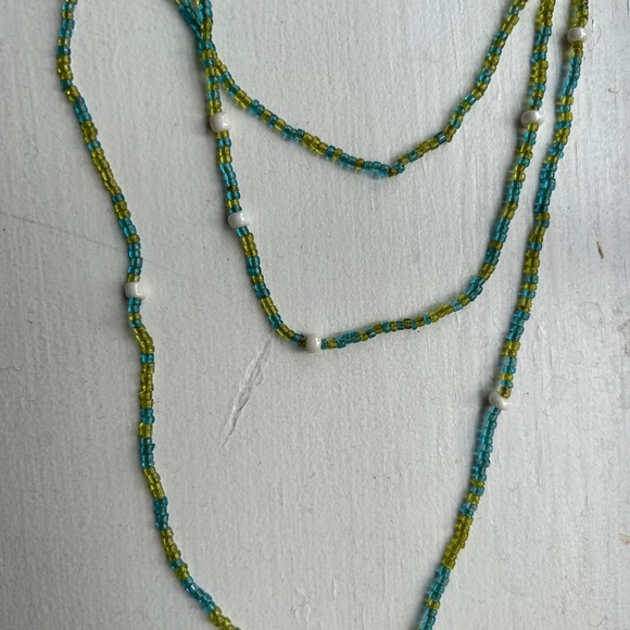 Beaded summer necklace - Picture 3 of 5